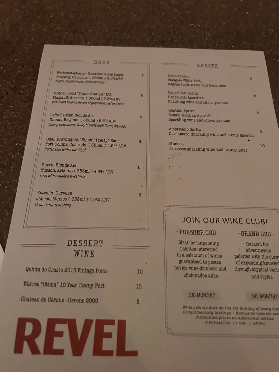 Menu 2