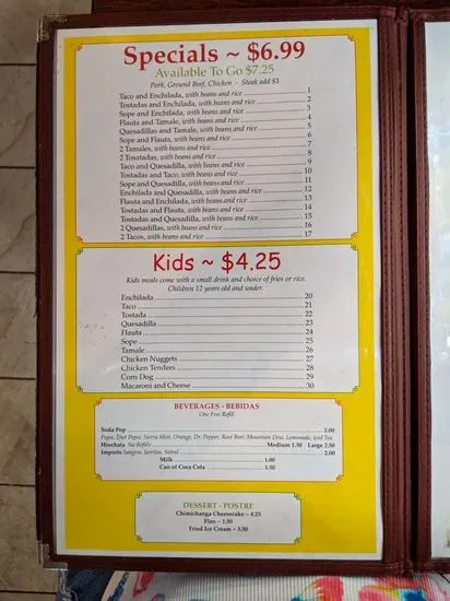 Menu 3