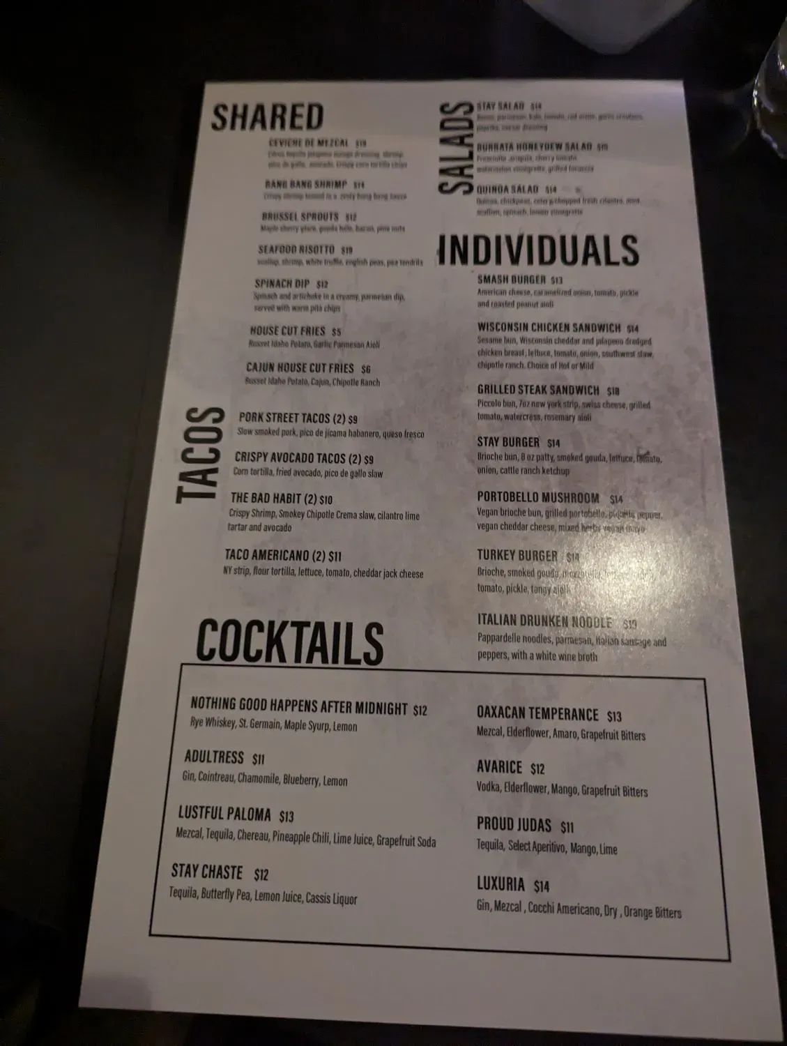 Menu 5