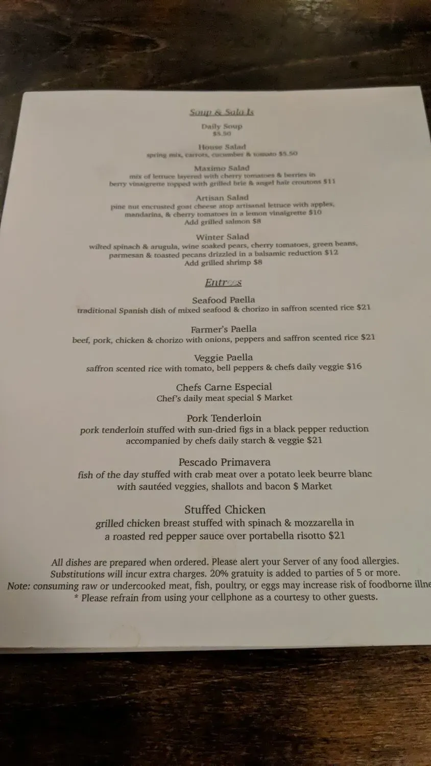 Menu 6