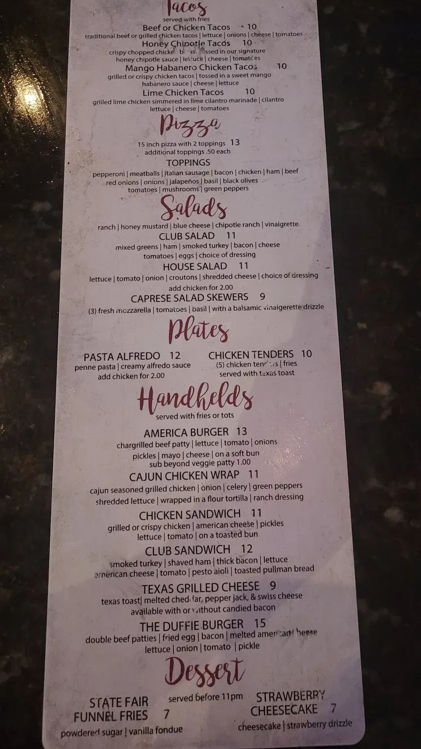 Menu 1