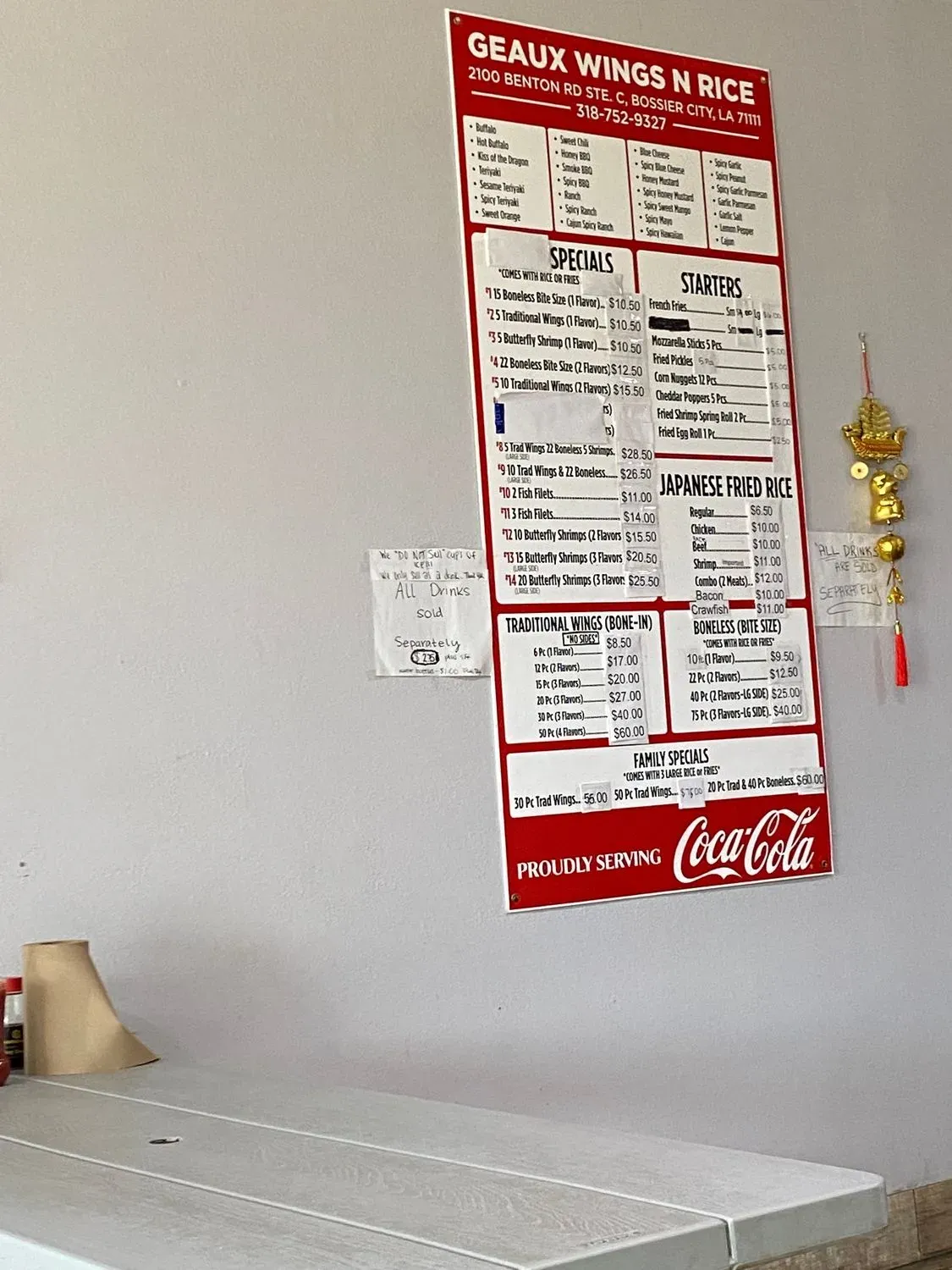 Wings 'N' Rice Menu - Updated November 2025