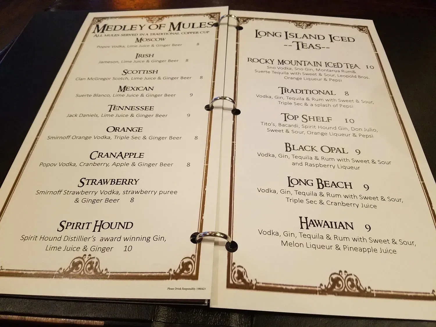 Menu 5