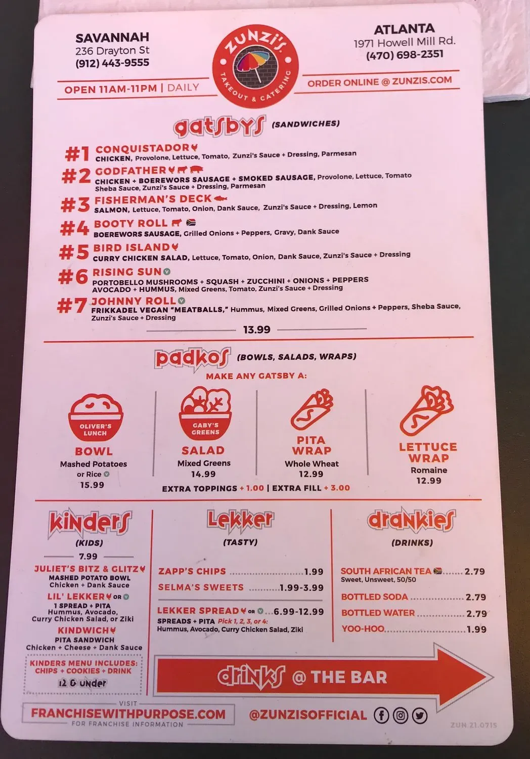 Menu 5