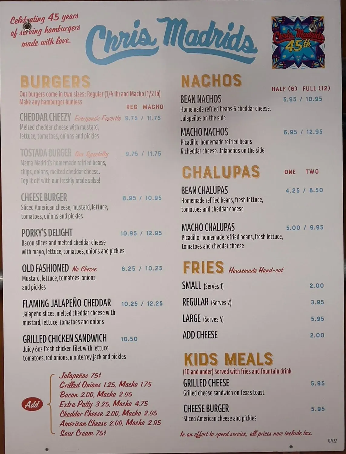 Menu 1