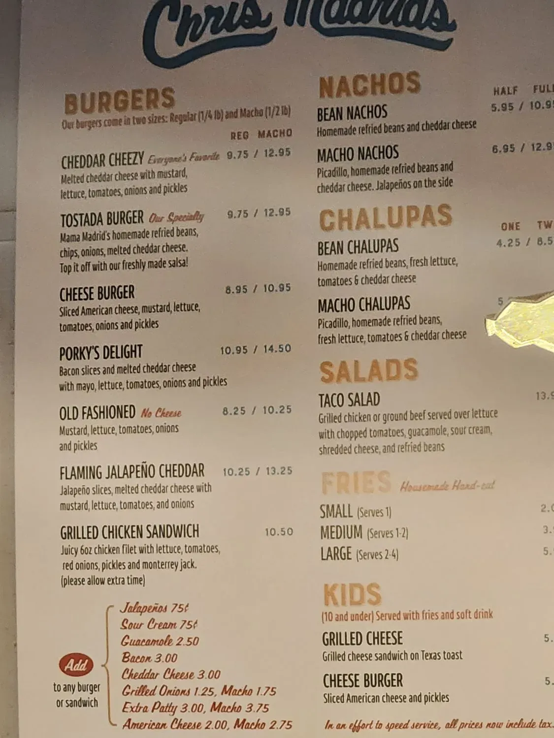 Menu 5