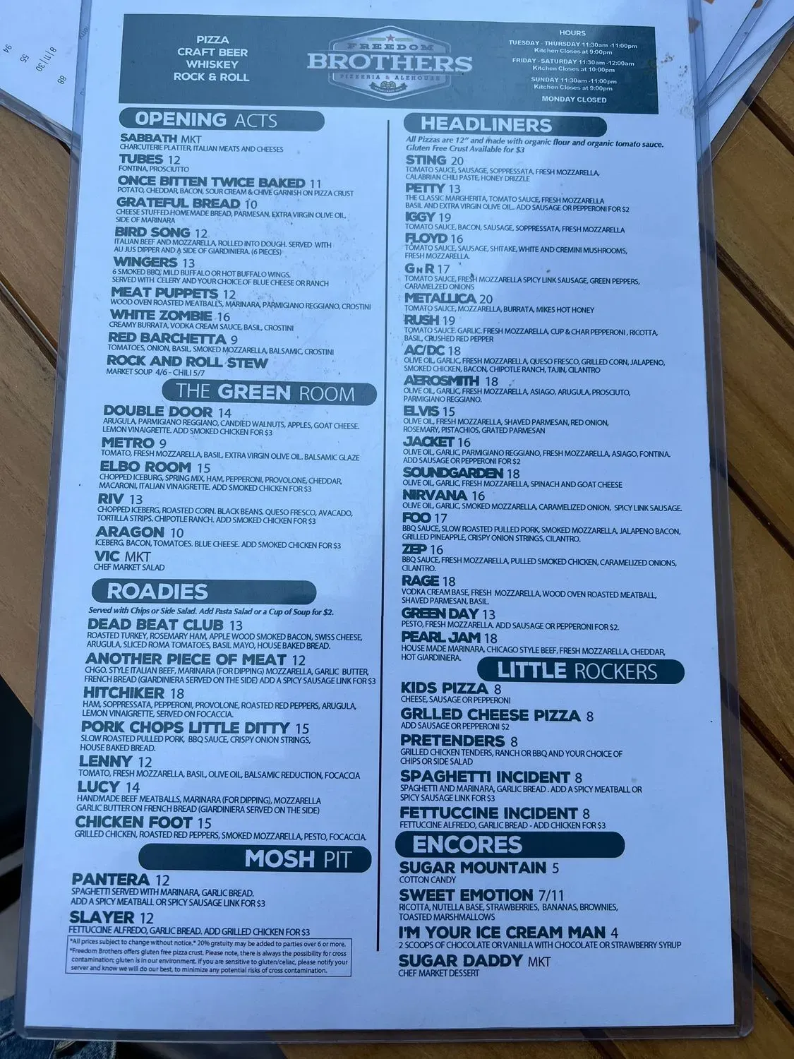 Menu 1