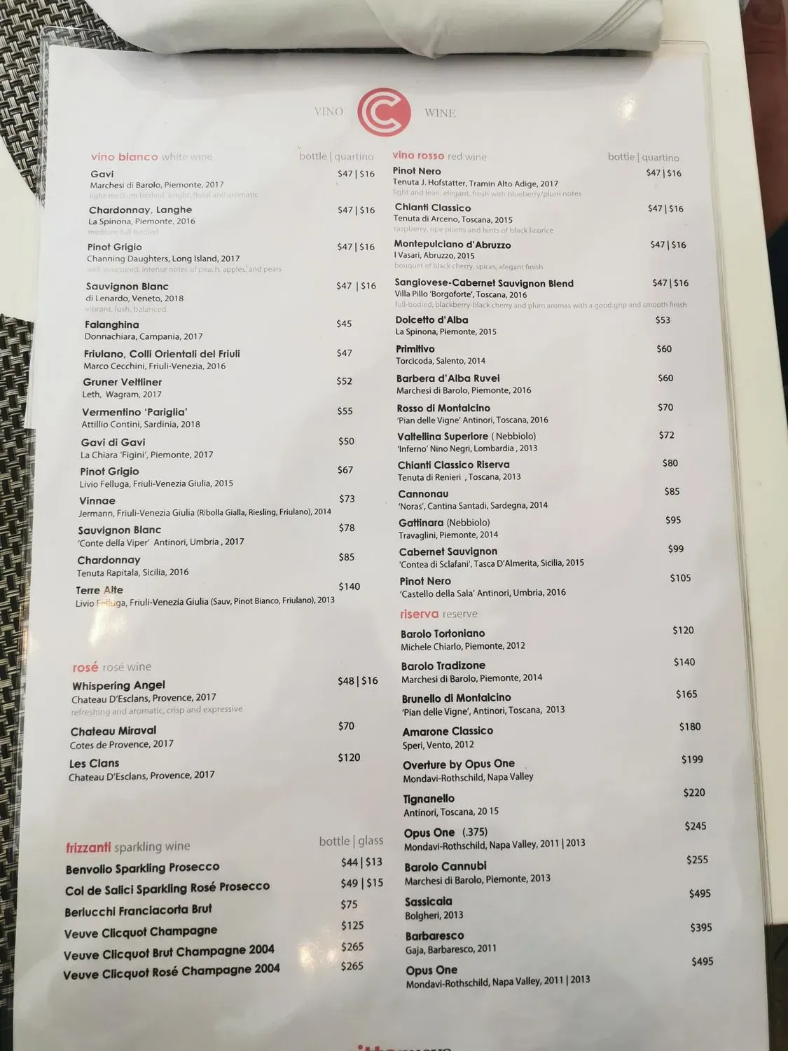 Menu 5