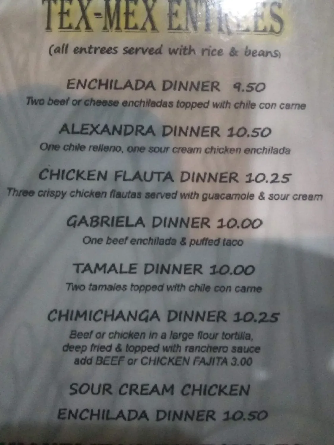 Menu 5