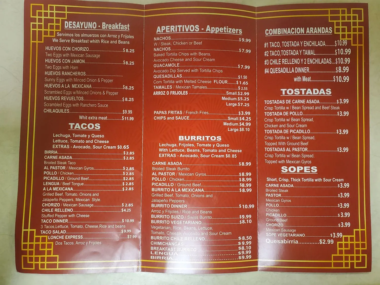 Menu 1