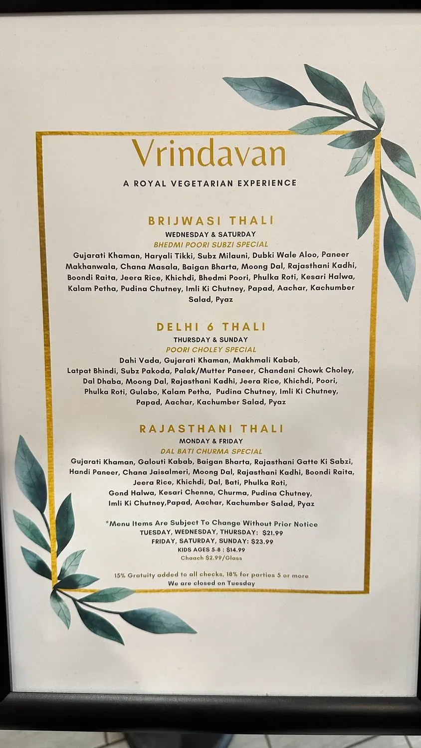 Menu 6