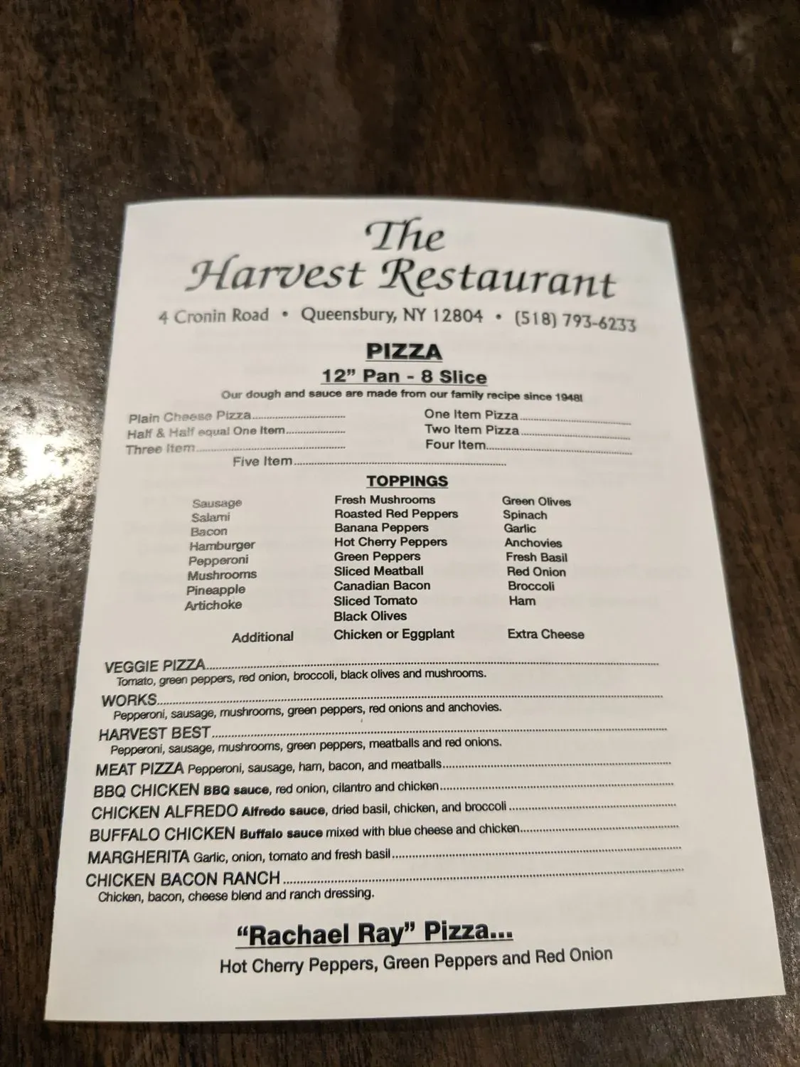 Menu 1