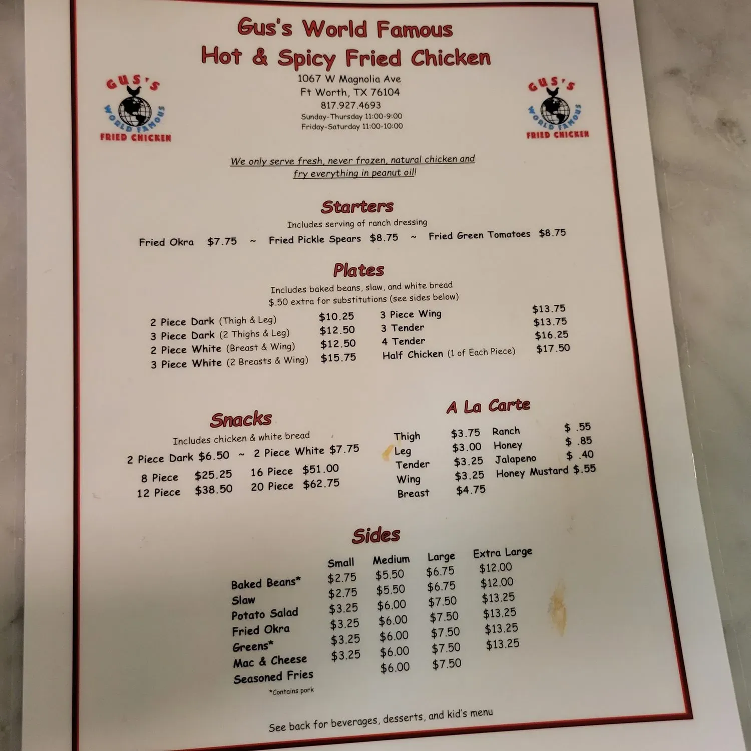 Menu 3