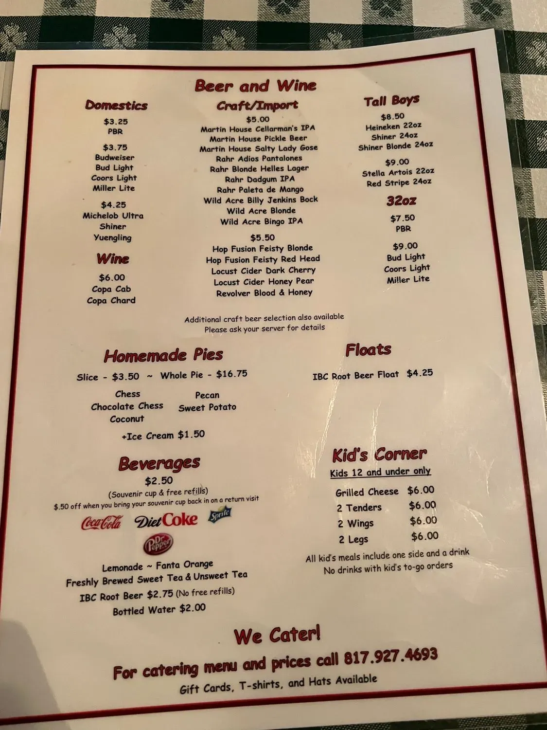 Menu 1