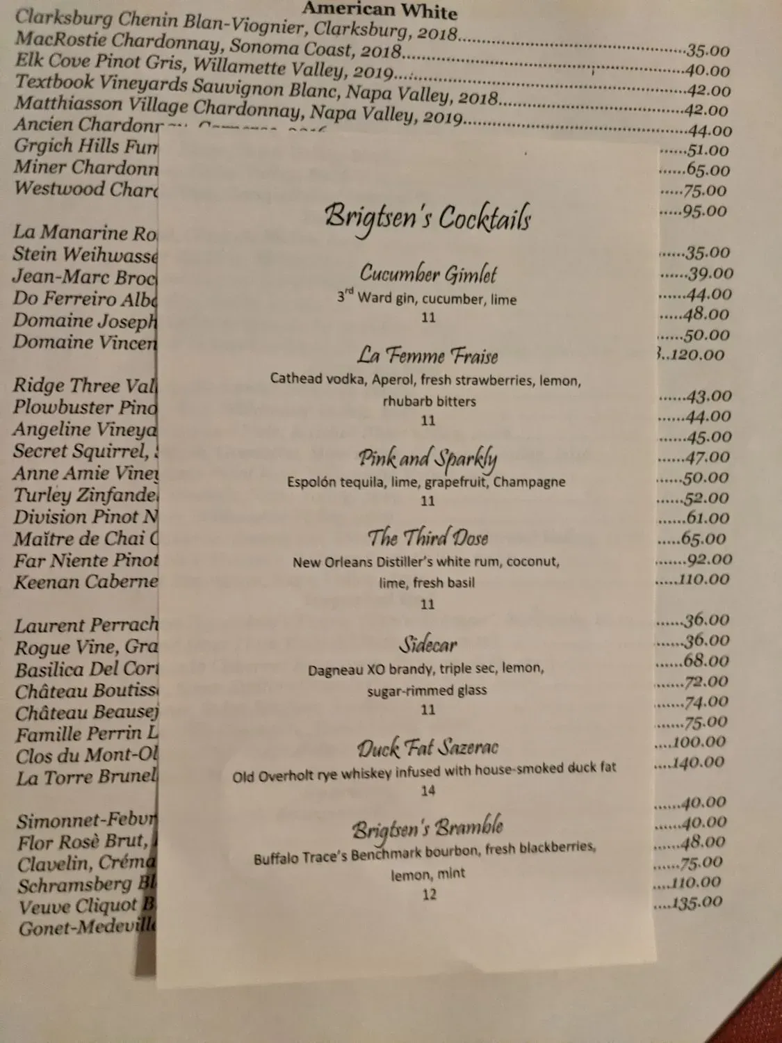 Menu 2