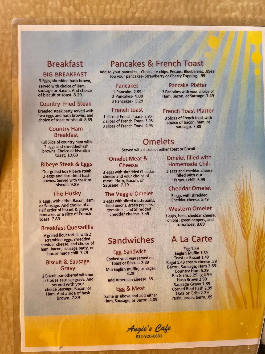 Menu 2