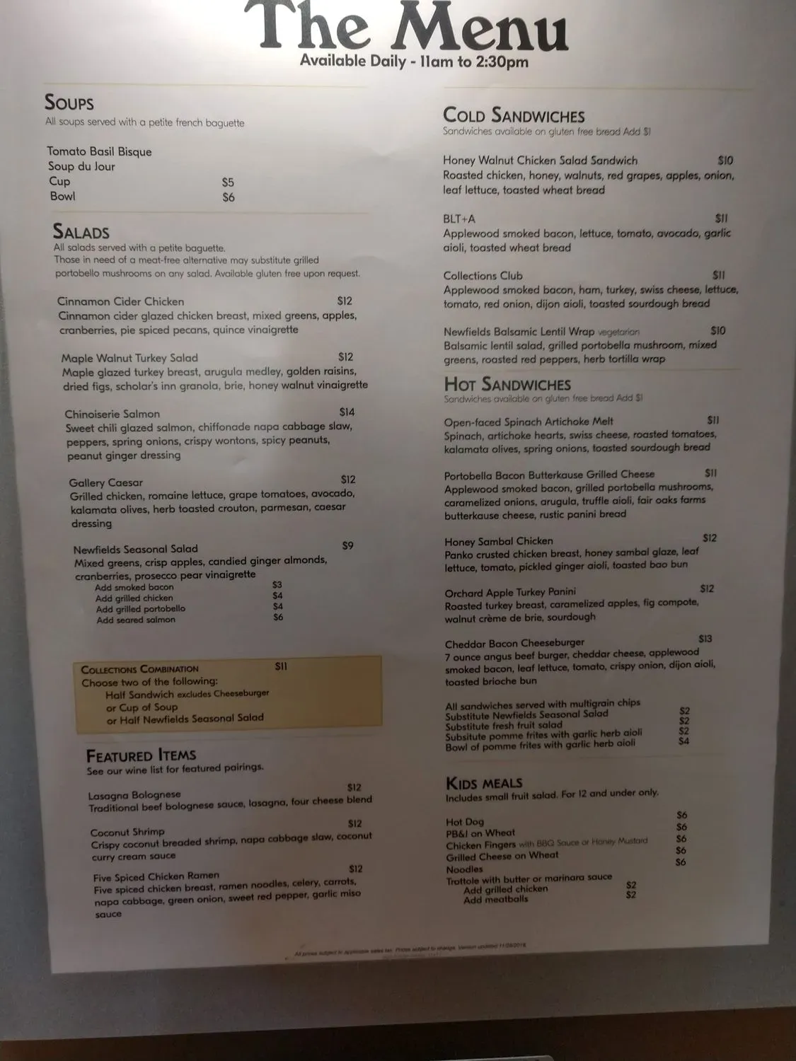 Menu 5