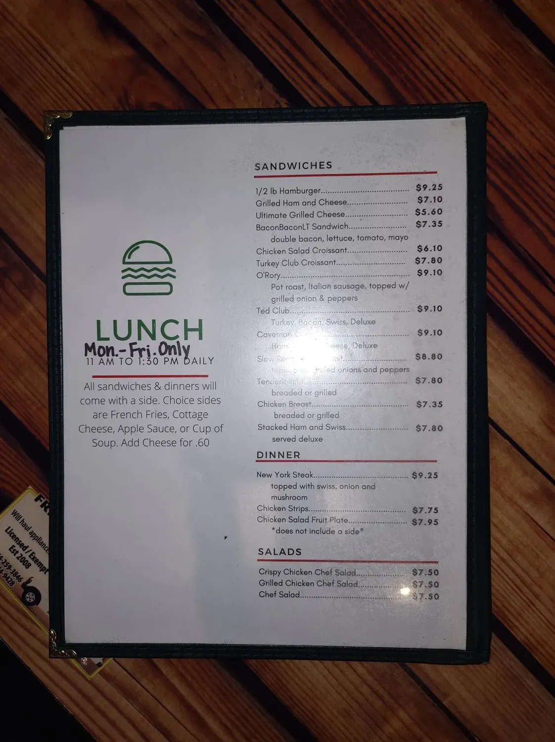 Menu 5