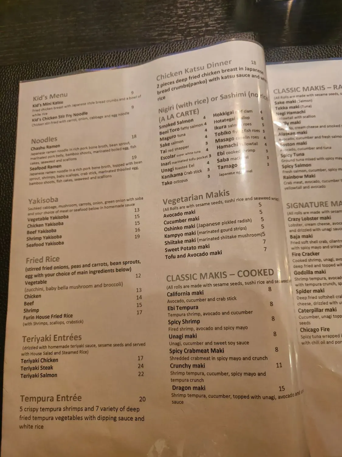 Menu 5