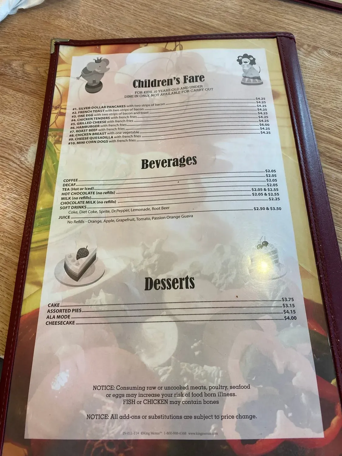 Menu 4