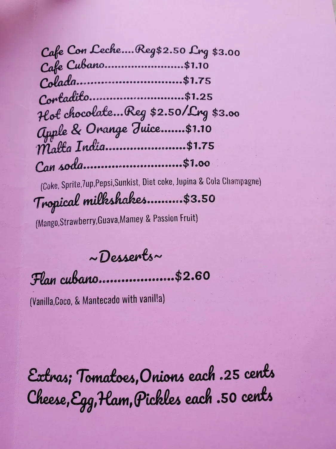 Menu 5