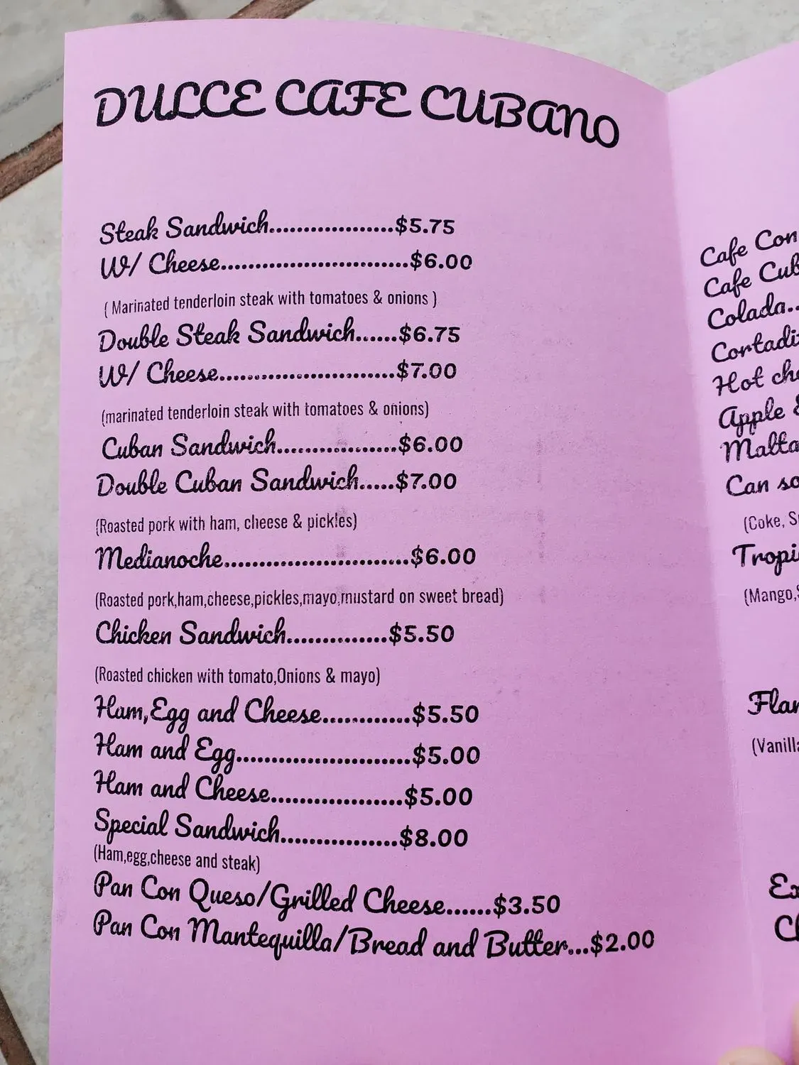 Menu 6