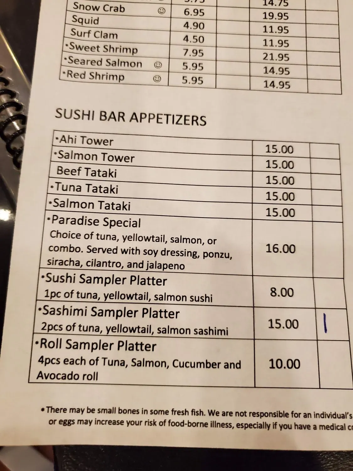 Menu 3