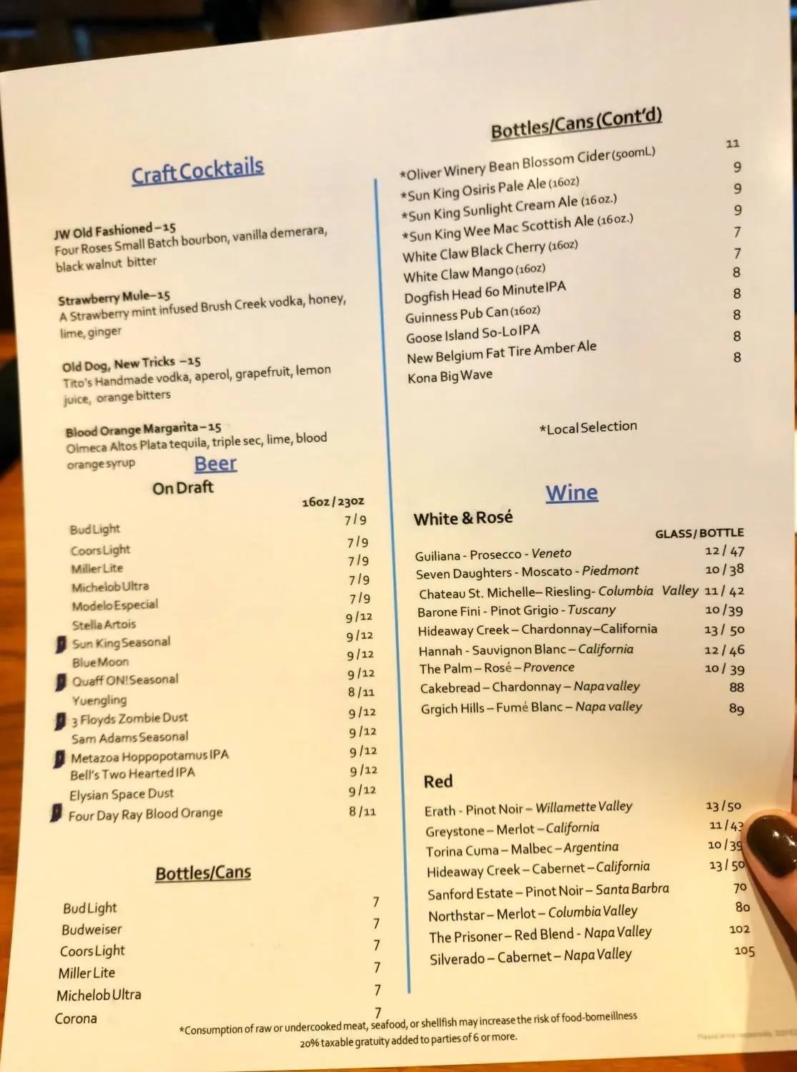 Menu 1