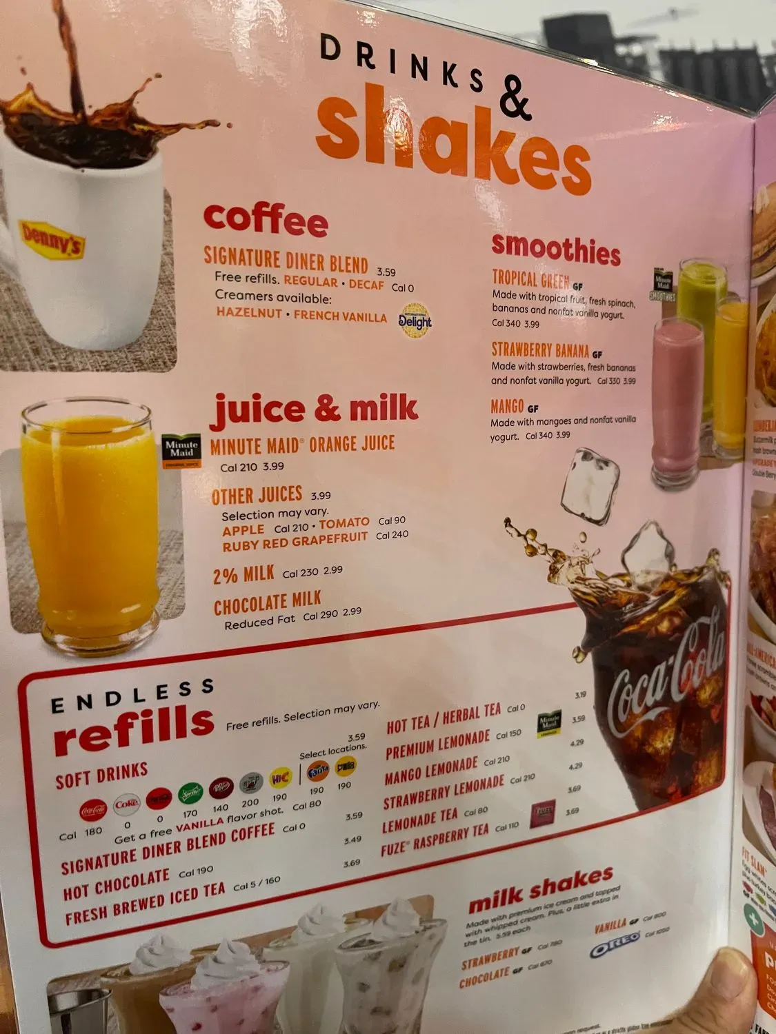 Denny's Menu - Updated November 2025