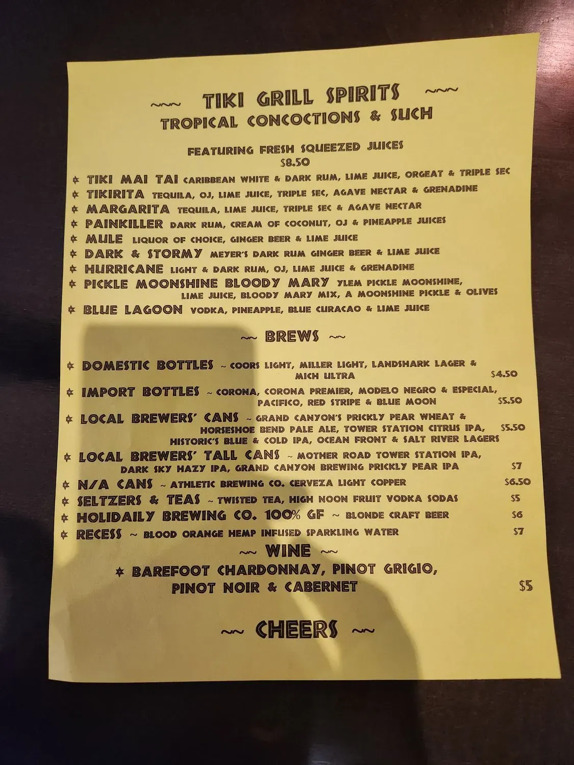 Menu 5