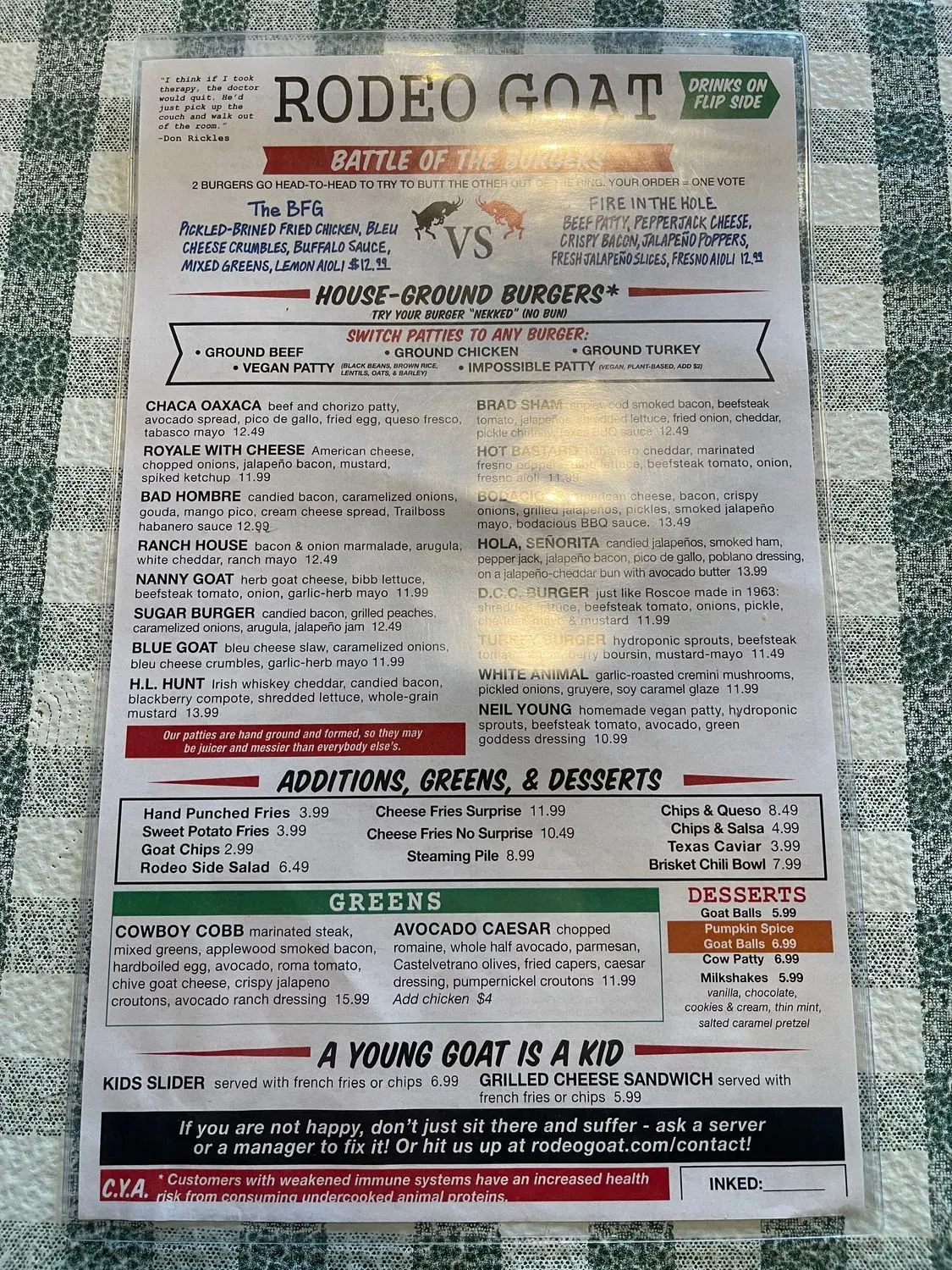 Menu 2