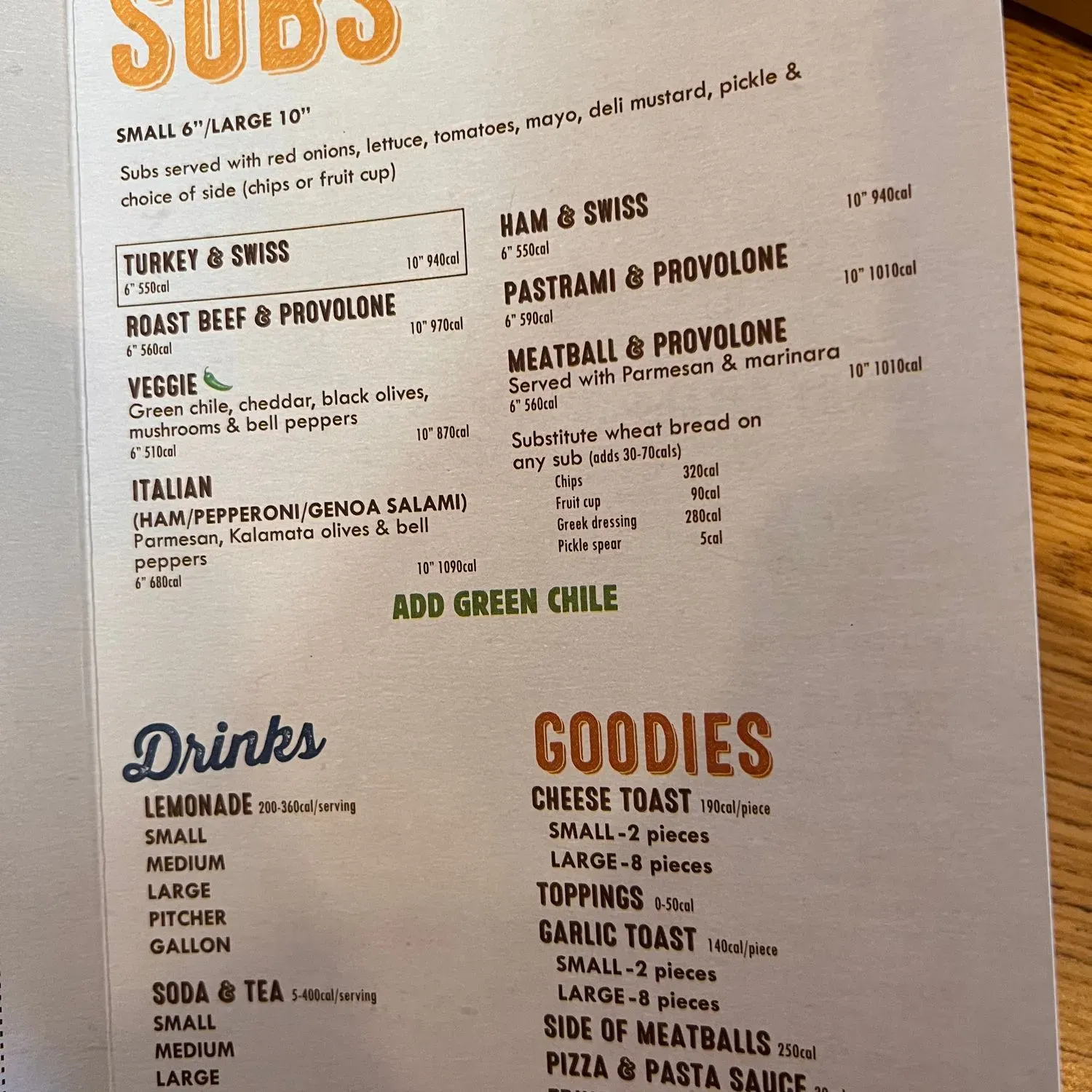 Menu 2