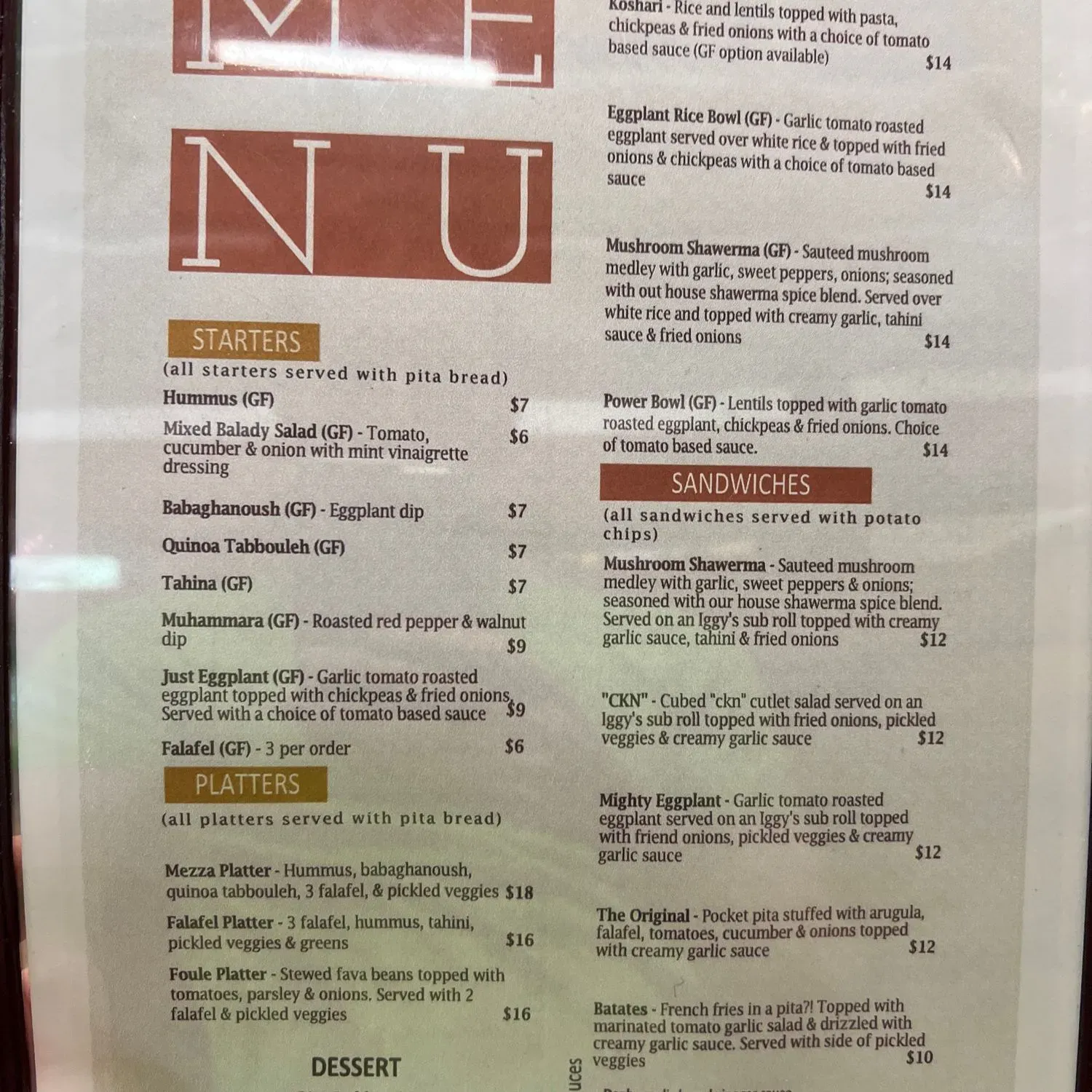 Menu 2