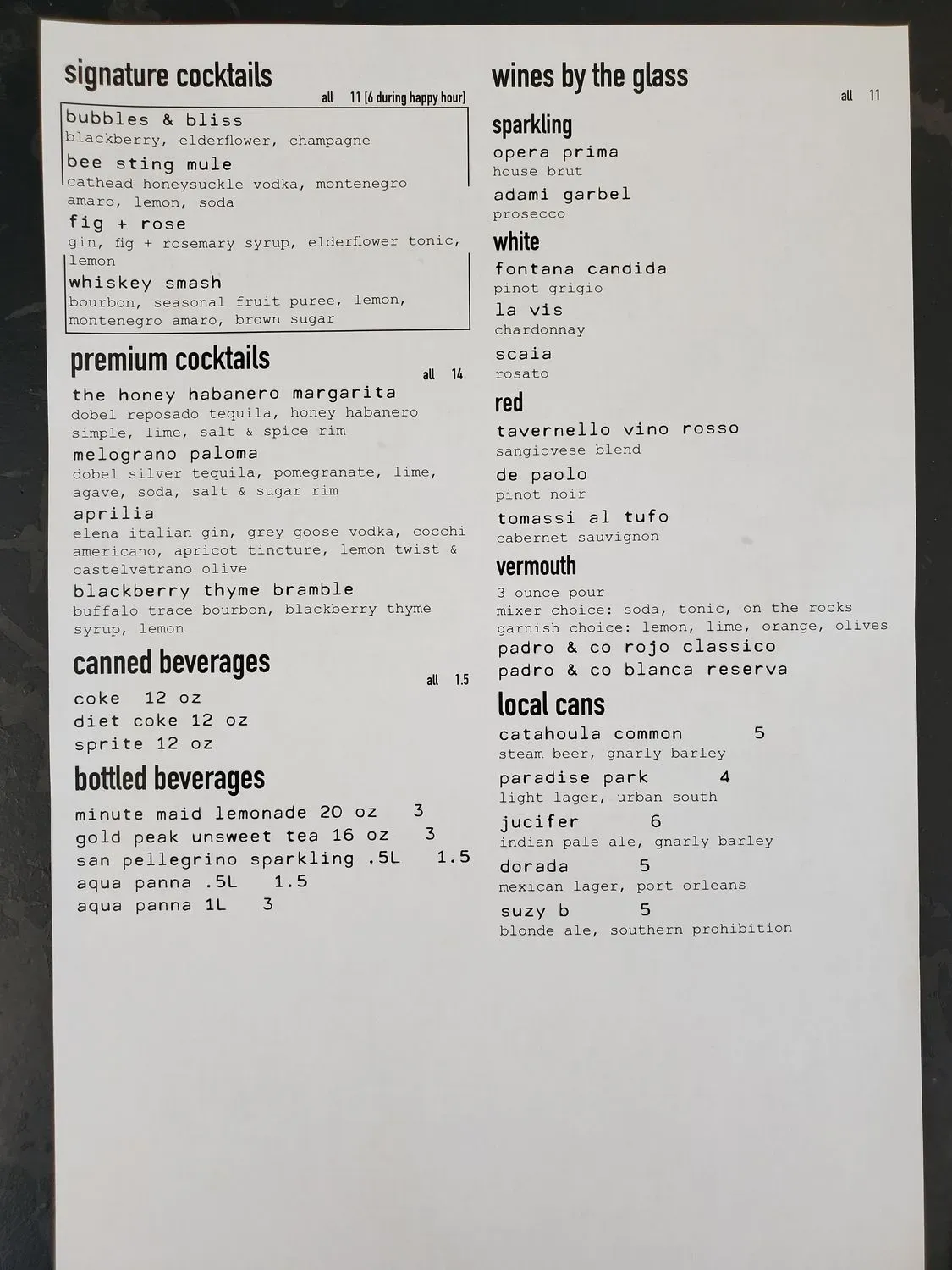 Menu 4