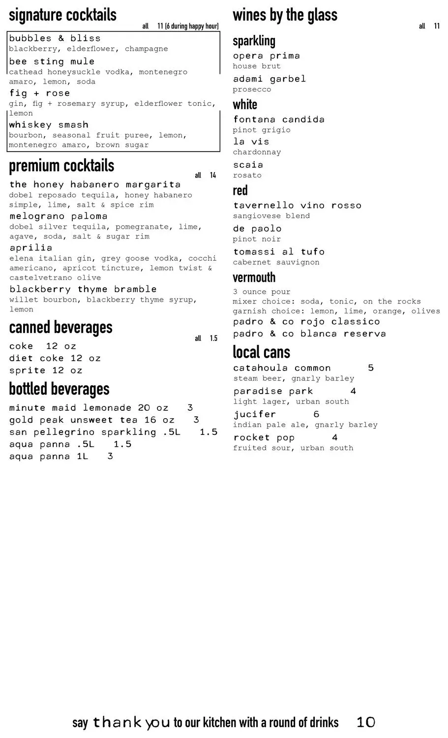 Menu 6