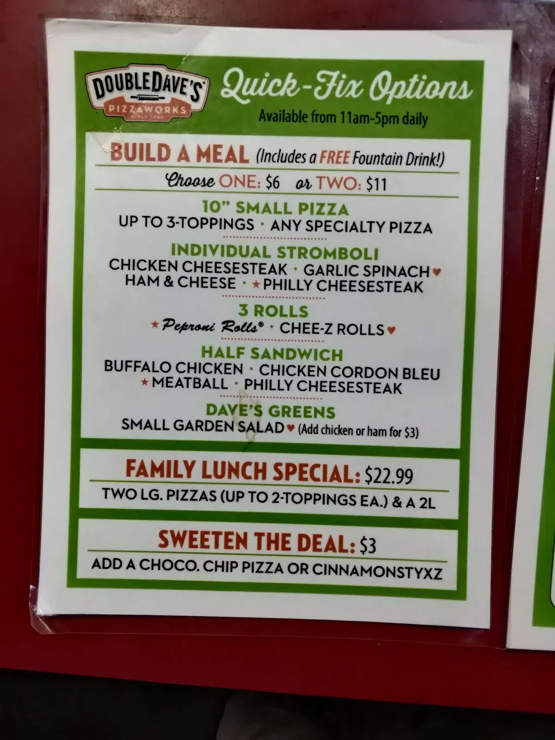 Menu 2