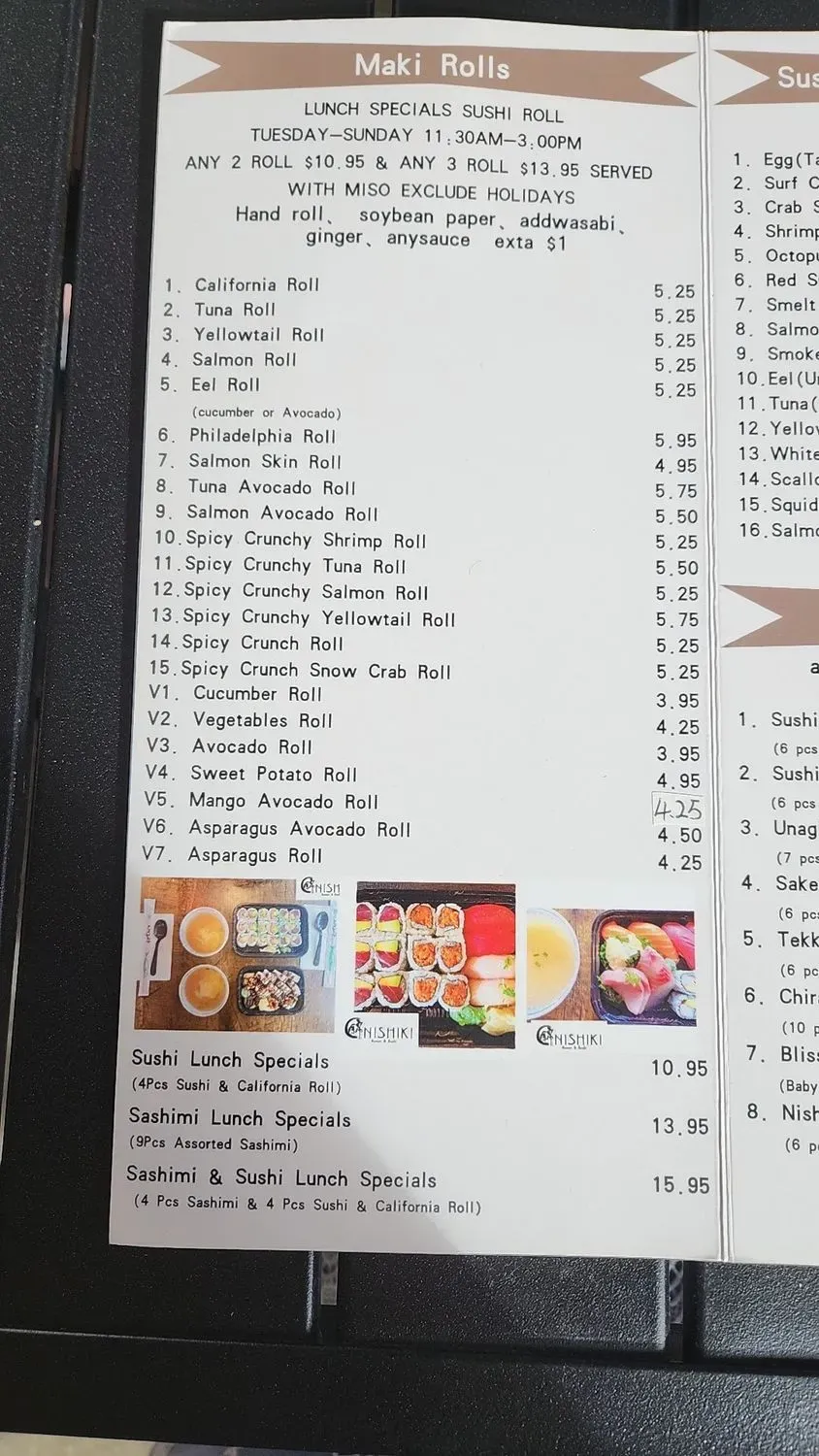 Menu 5