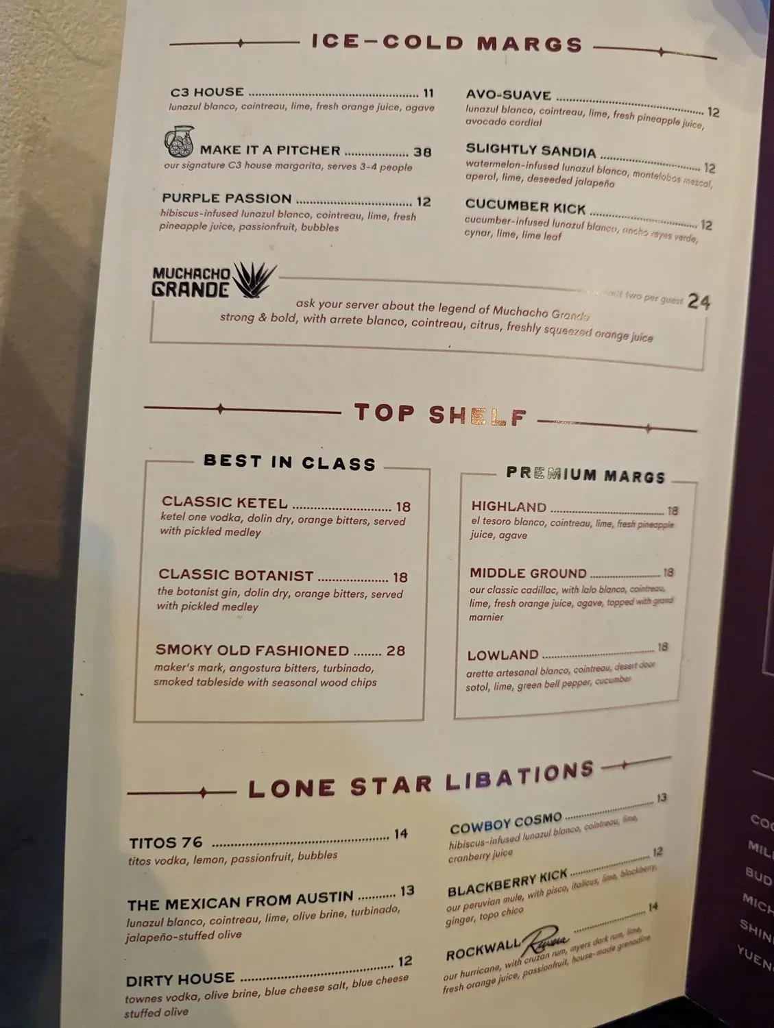 Menu 4