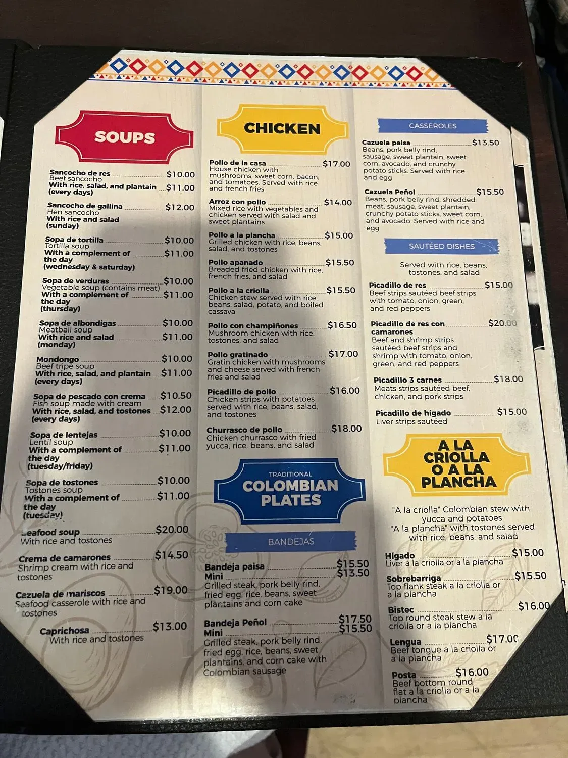 Menu 1