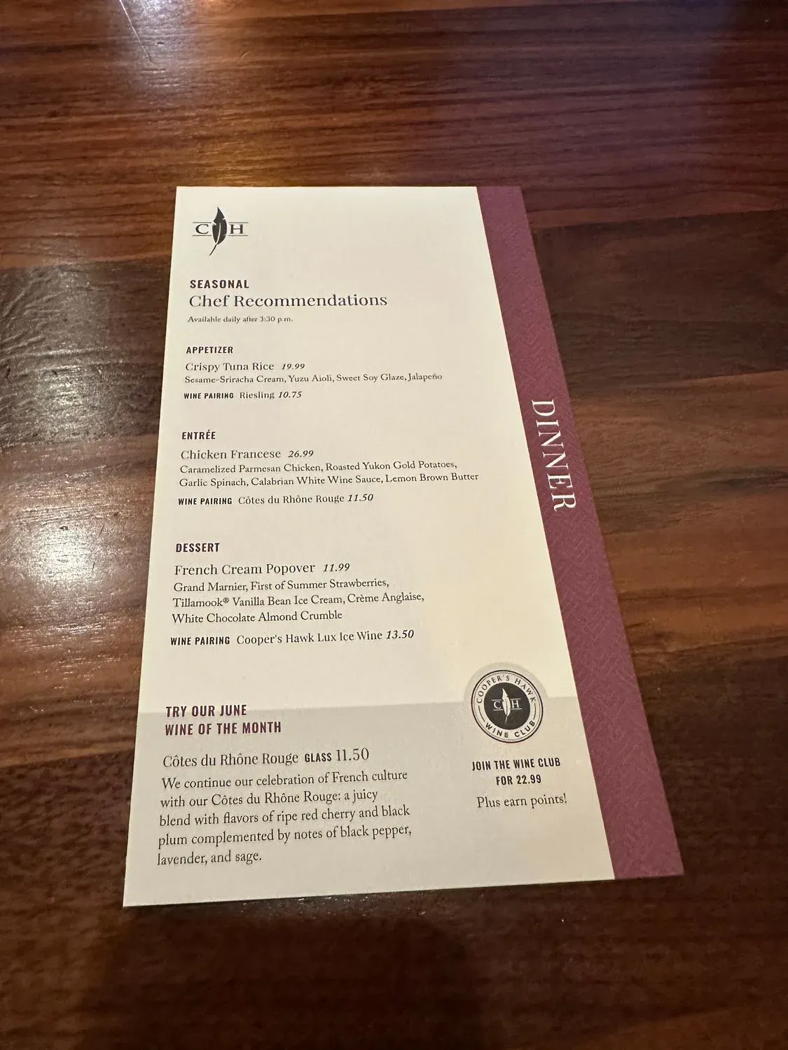 Menu 6