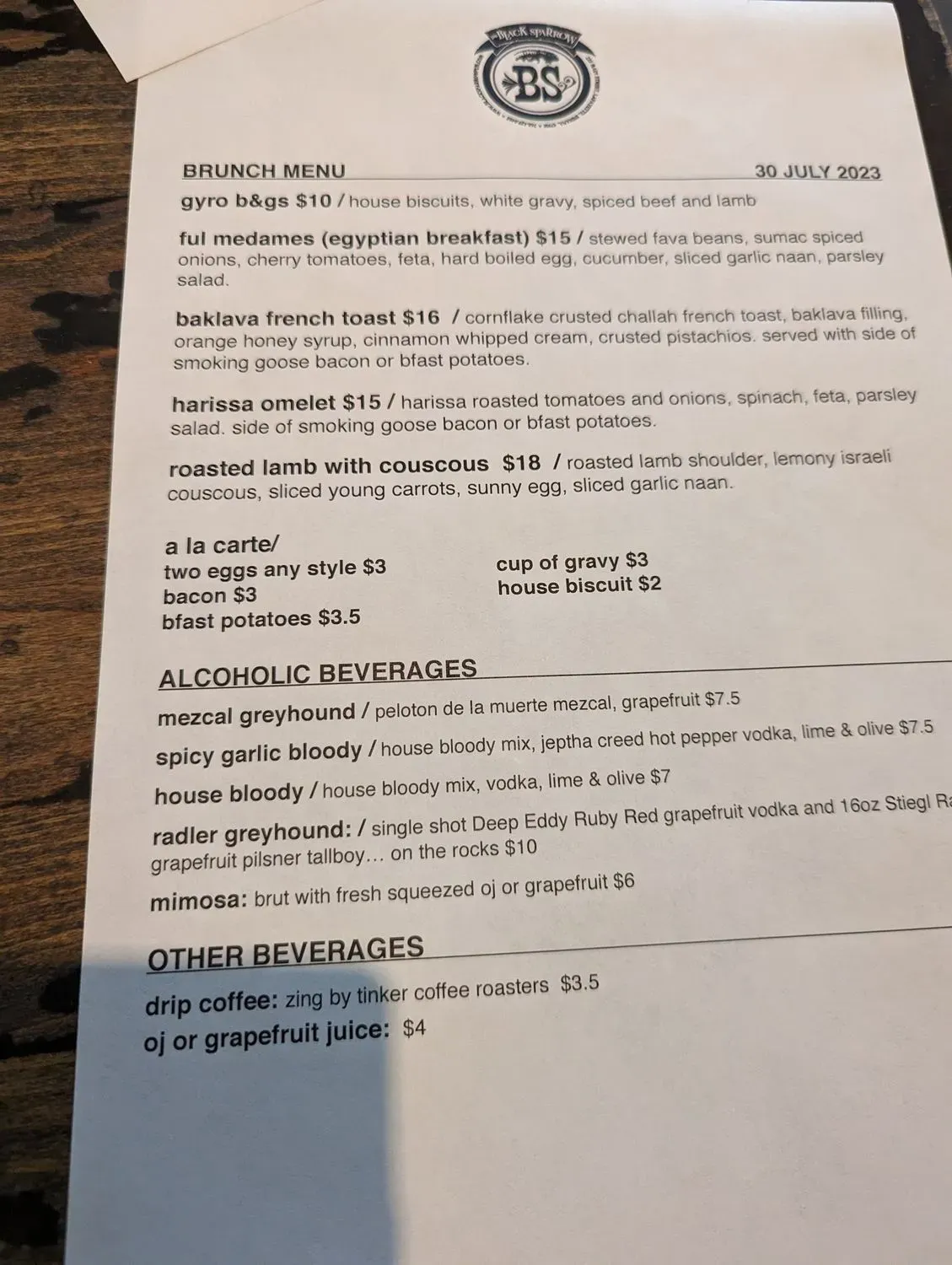 Menu 4