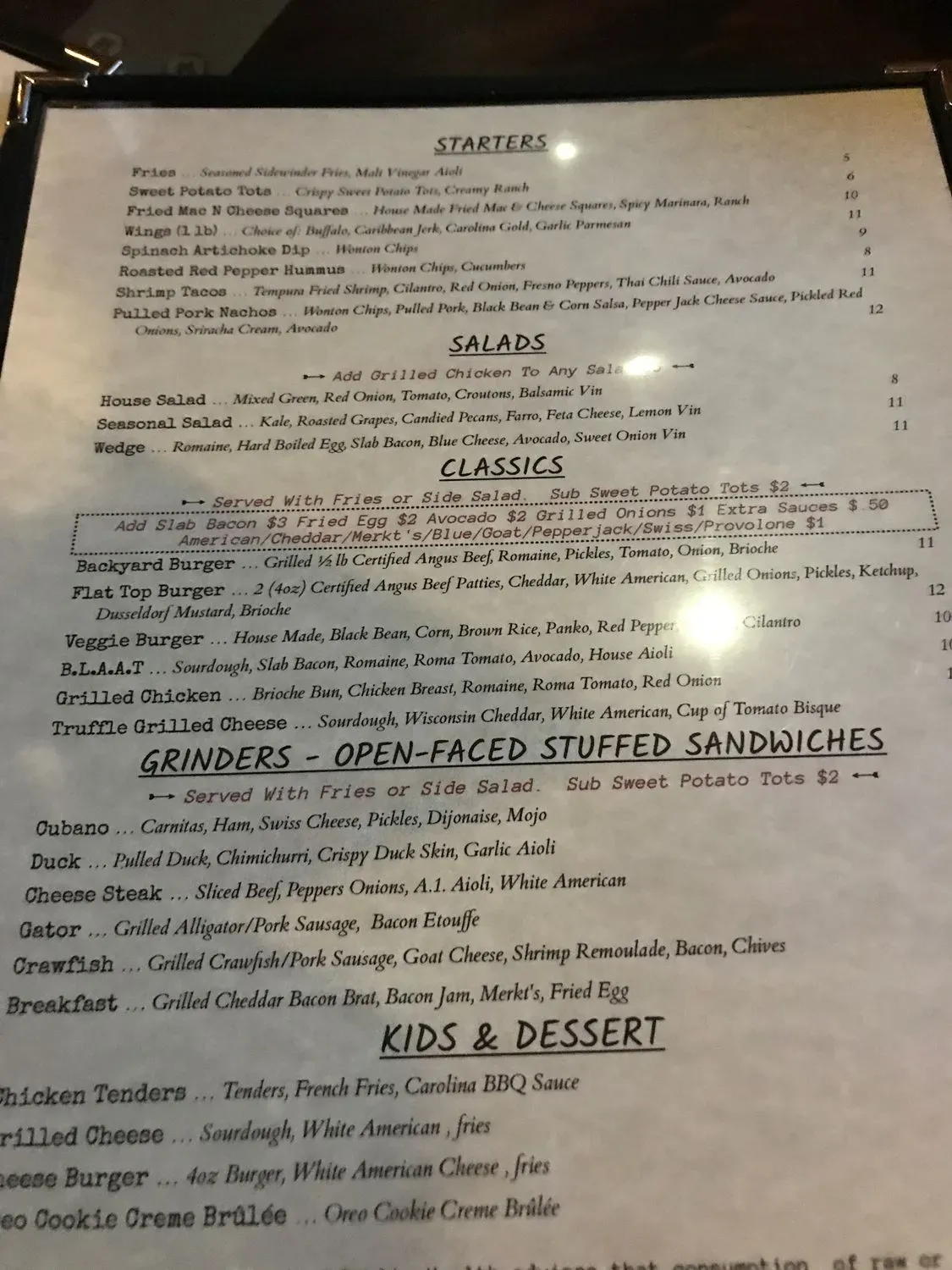 Menu 6