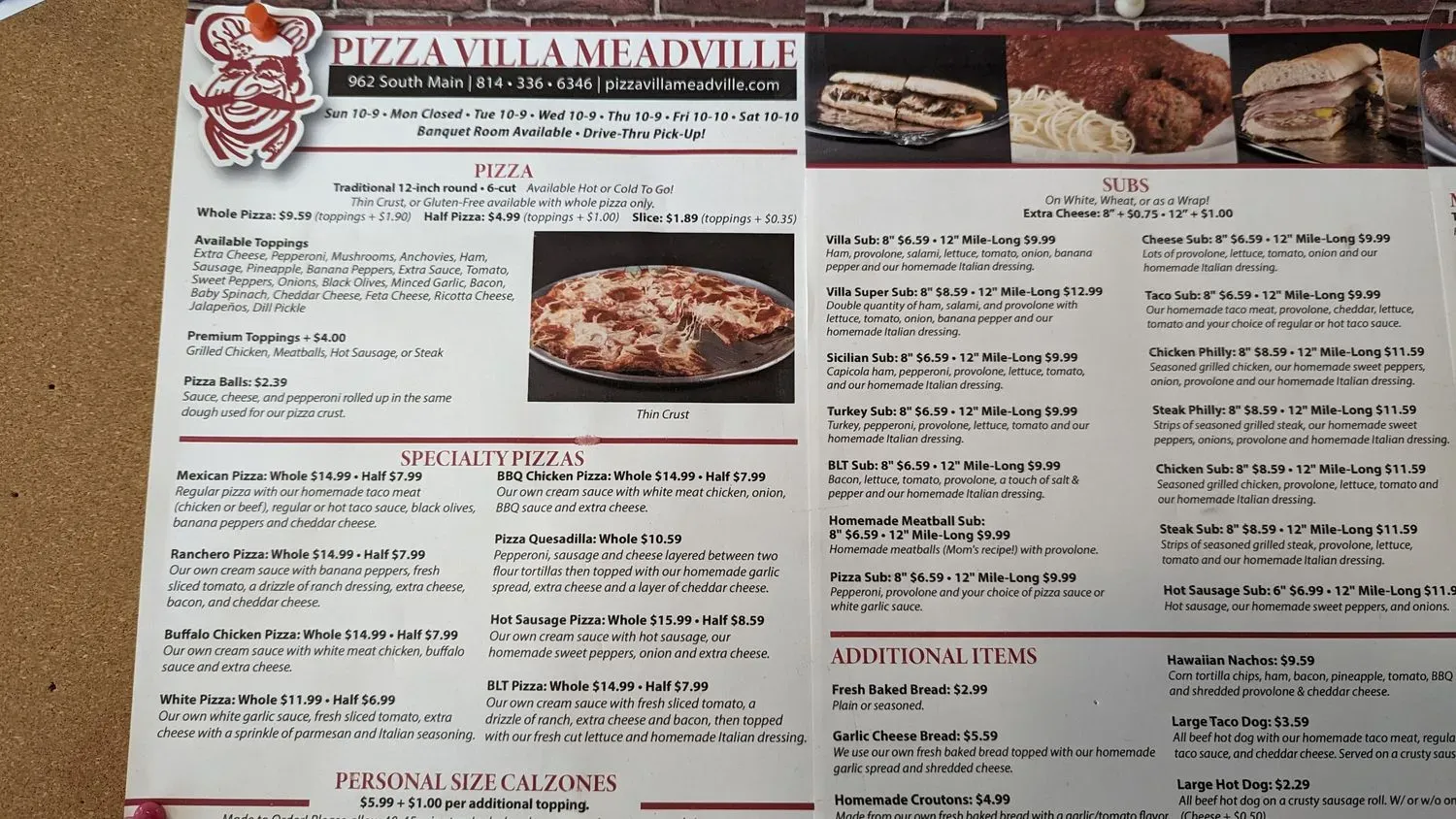 Menu 5