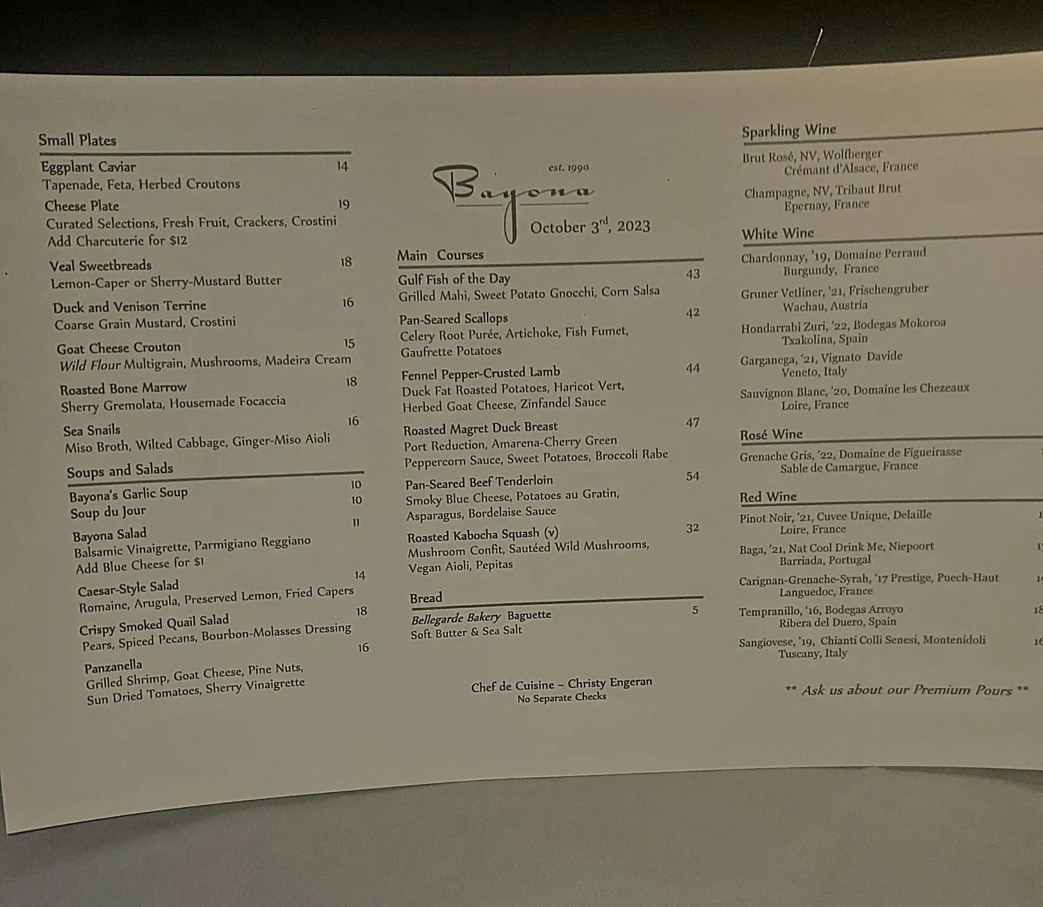 Menu 2