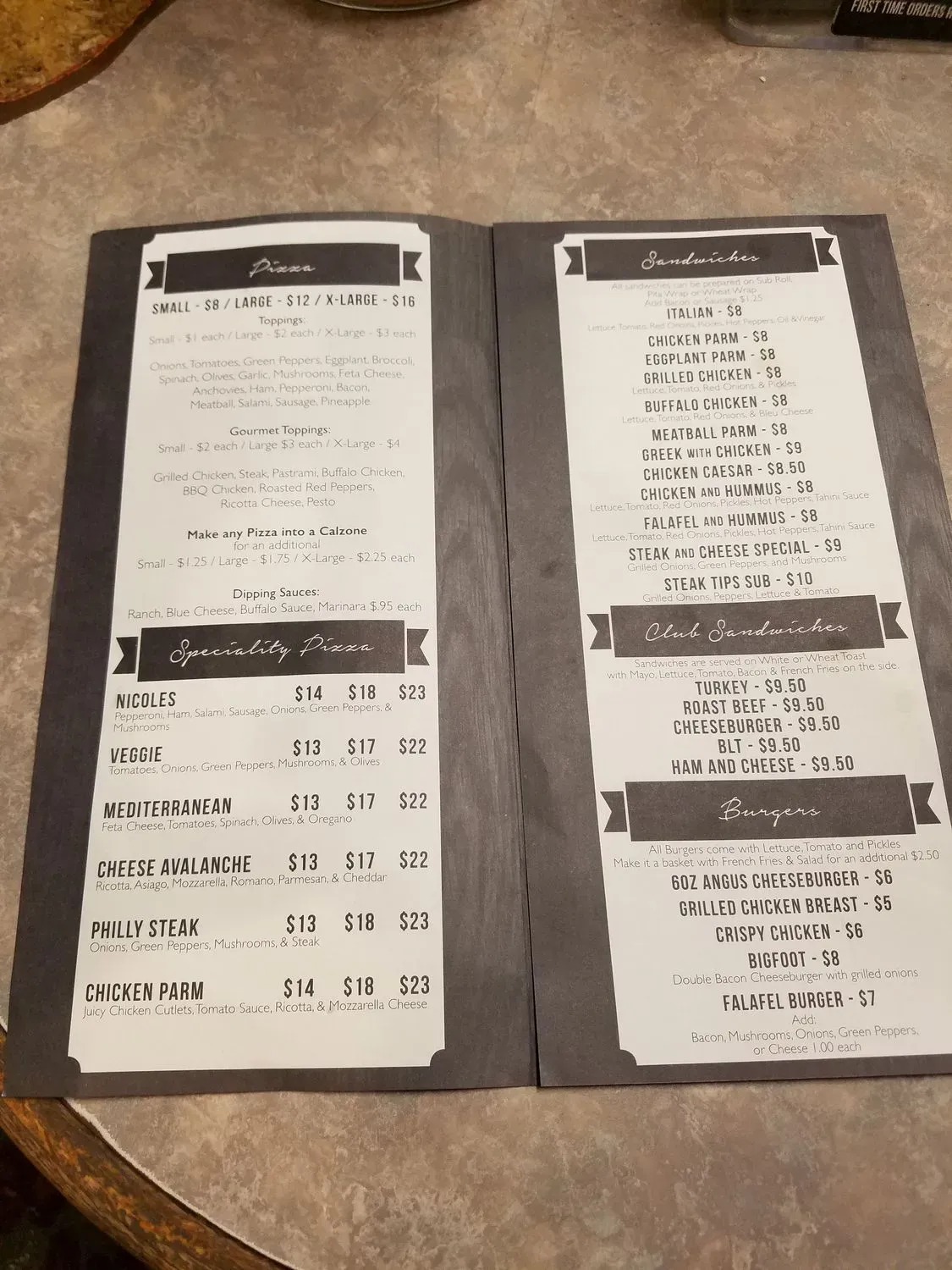 Menu 2