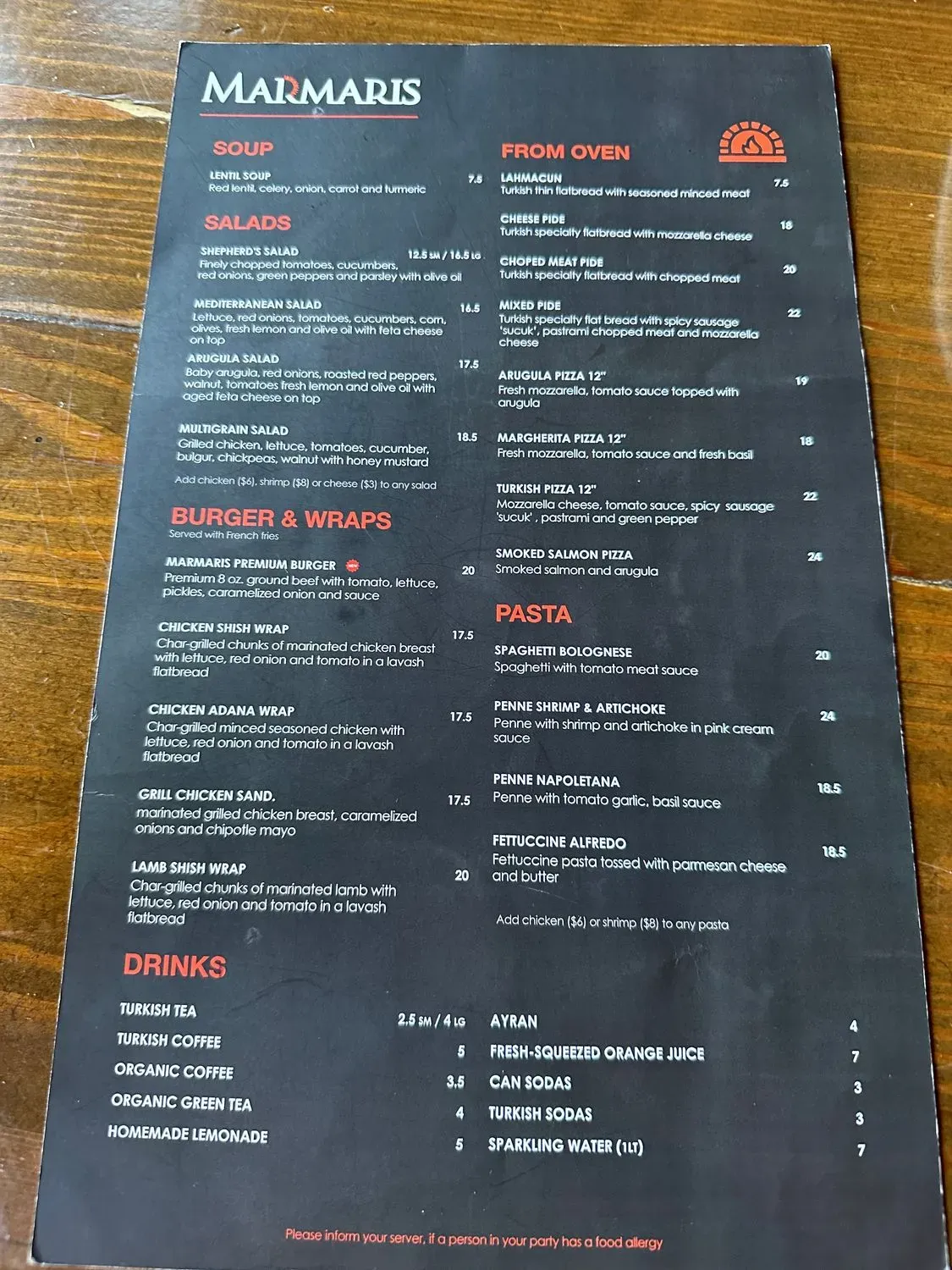 Menu 2