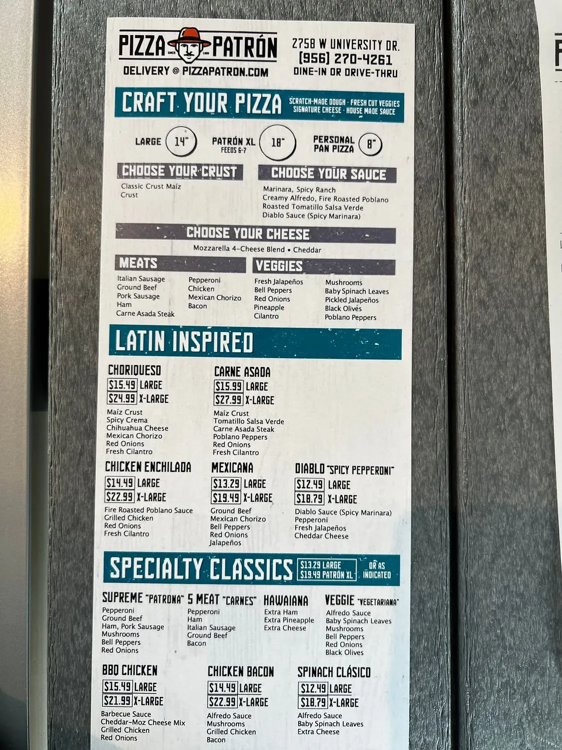 Menu 2