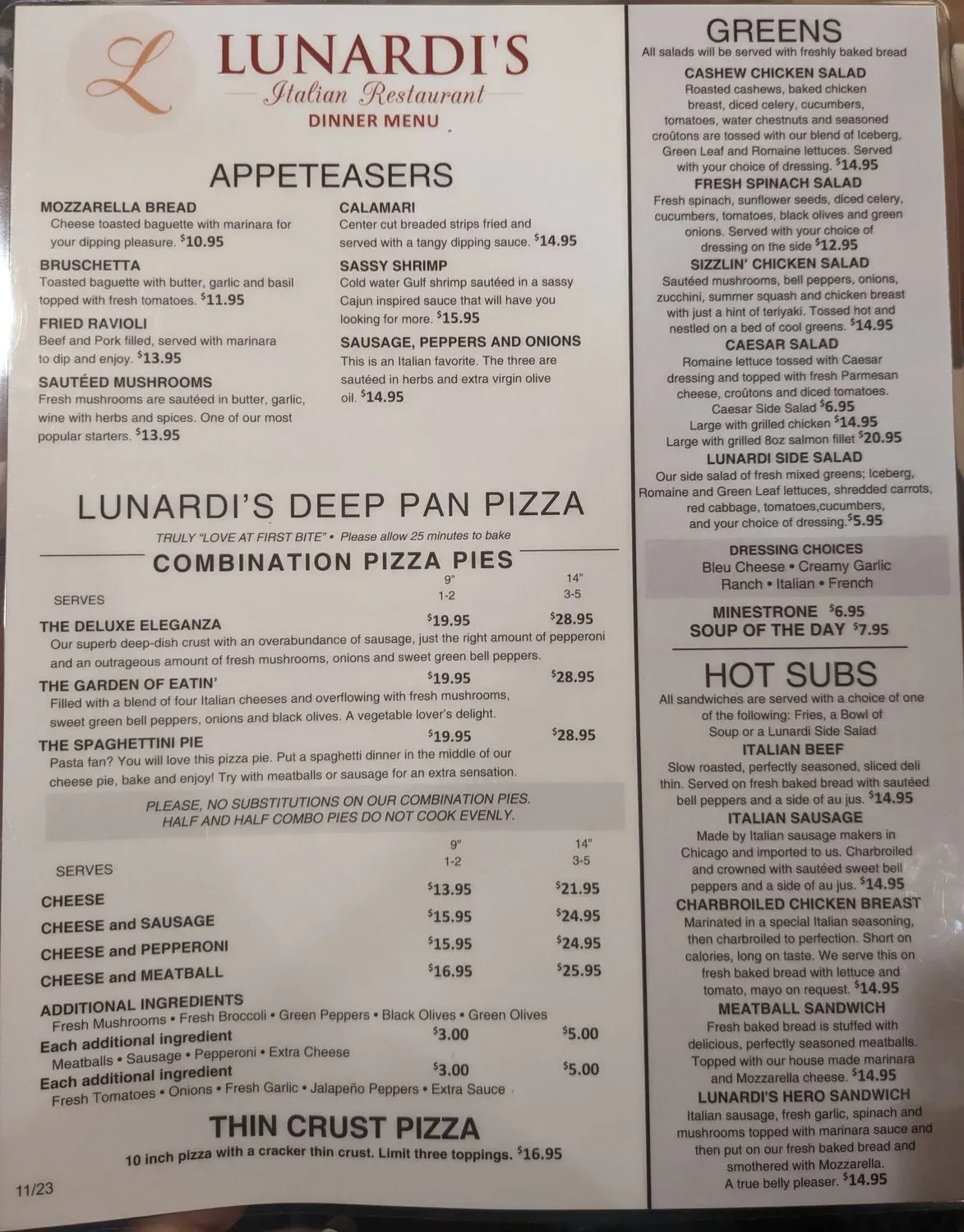 Menu 1