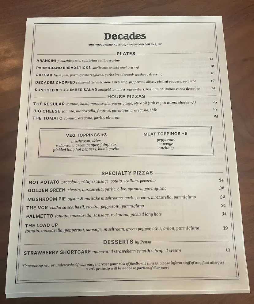 Menu 1