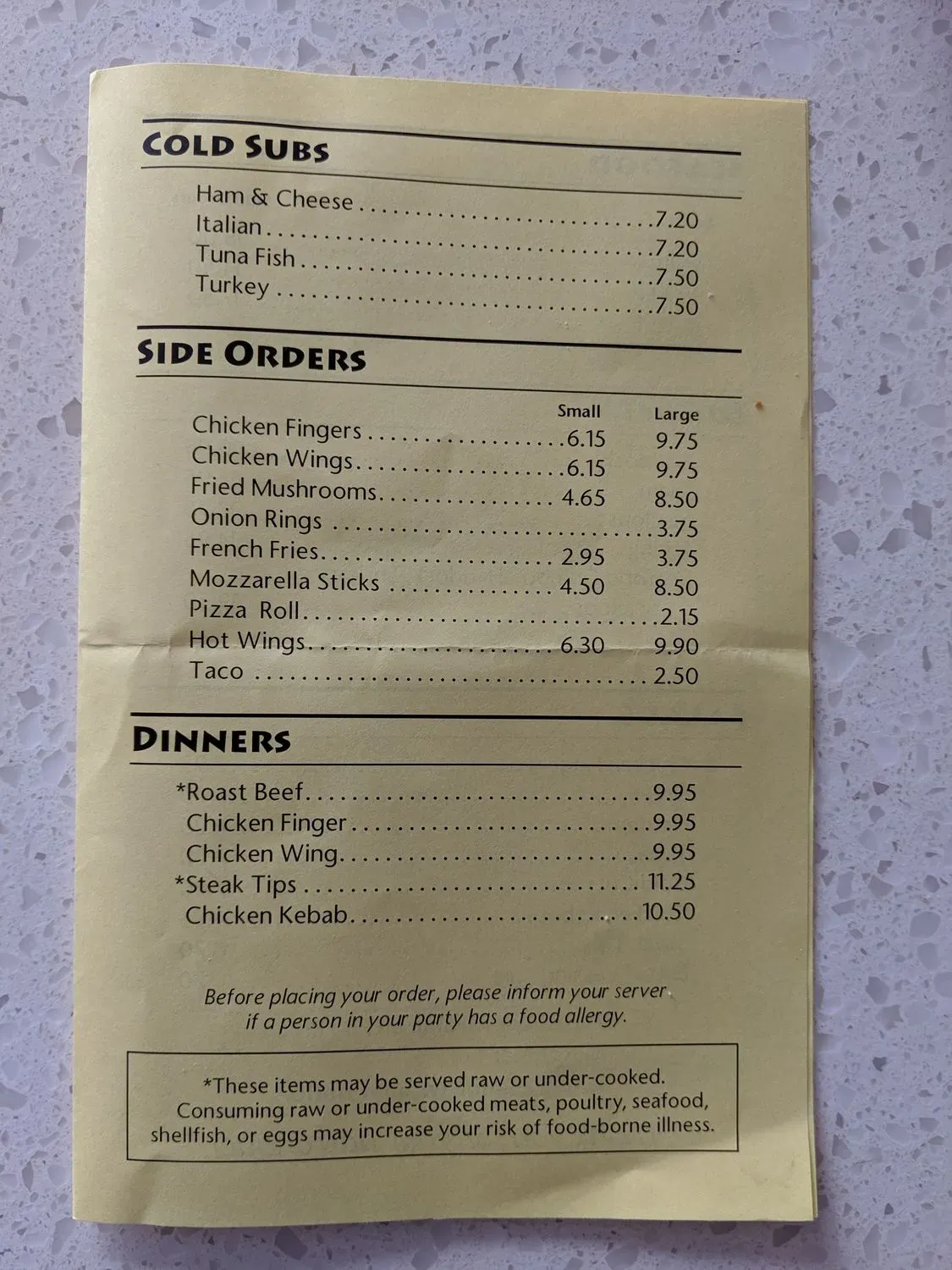 Menu 3